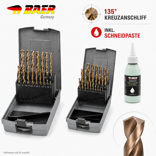 Spiralbohrer set hssg - spiralbohrer, cobalt