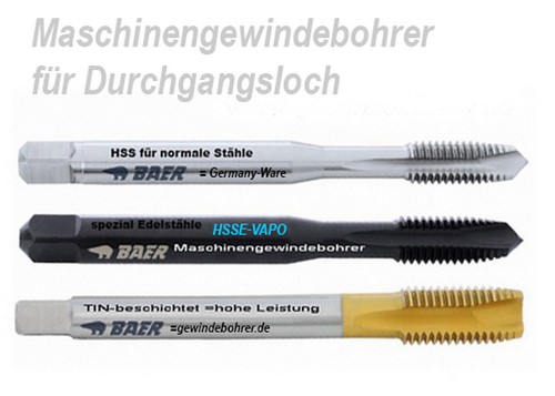 Gewindebohrer baer m16 - gewindebohrer,